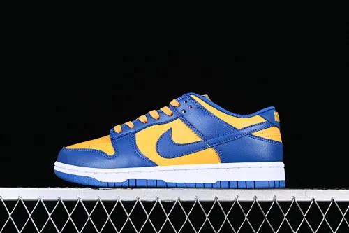 All categories Nk SB Dunk series Nk SB Dunk Low low-top sneakers Nk Dunk SB Low blue and yellow color matching SB smashed backboard fashion casual sneakers DD1391-402
